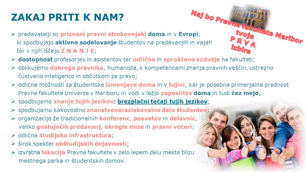 Izberi ta PRAVO fakulteto