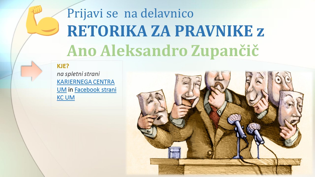 Retorika za pravnike - pohiti s prijavo in osvoji veščine prepričevanja v praksi