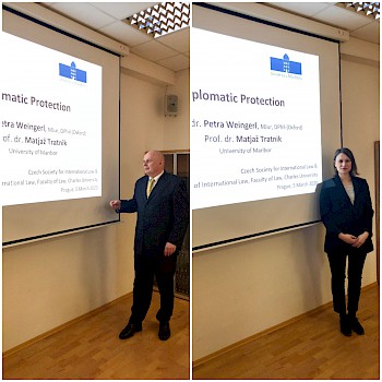 Prof. dr. Matjaž Tratnik in doc. dr. Petra Weingerl 