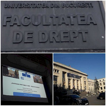 Pravna fakulteto Univerze v Bukarešti. 