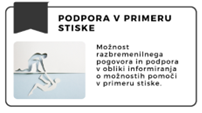 podpora v prmeru stiske