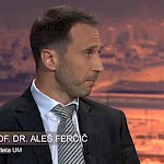 Prof. dr. Aleš Ferčič in asist. dr. Petra Weingerl v pogovorni oddaji Tv Maribor -  Omizje: Evropa danes - Slika 3