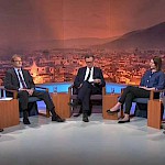Prof. dr. Aleš Ferčič in asist. dr. Petra Weingerl v pogovorni oddaji Tv Maribor -  Omizje: Evropa danes - Slika 1