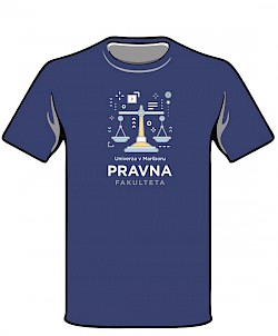 MAJICA KRATKI ROKAV v modri barvi
