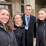 Utrinki ekipe naše fakultete iz European Friendly Rounds tekmovanja Philip C. Jessup International Law Moot Court Competition v Pragi - Slika 1