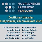 Konec glasovanja. To je 10 najvplivnejših slovenskih pravnikov, Večer, 18. novembra 2020 - Slika 1