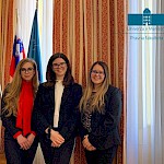 Double victory of our students: Živa Šuta, Nina Berglez, Ilona Osrajnik, and Eva Žagar, who received awards from intercontinental contests for the best-written documents of both parties at the JESSUP 2021 competition - Slika 1