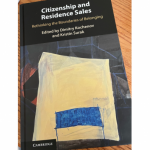 Objava poglavja doc. dr. Weingerl in prof. dr. Tratnik v monografiji Citizenship and Residence Sales: Rethinking the Boundaries of Belonging - Slika 1