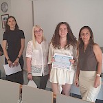 Študentki Vita Višič in Tinkara Lečnik na European Law and Economy Summer School v Iki - Slika 1