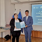 Varuh človekovih pravic je podelil priznanje za drugo mesto v kategoriji magistrskih nalog magistrantki Sanji Čahuk - Slika 2