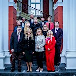 Predavatelji mednarodne konference v avli Pravne fakultete Univerze v Mariboru