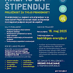 Infografika Razpis za štipendije s ključnimi podatki