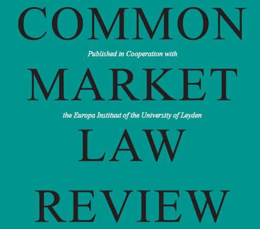 Del naslovne revije Common Market Law Review Del naslovne revije Common Market Law Review