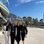 Skupinska fotografija tekmovalk Lorene Topolovec, Ane Veronika Borko, Anje Kmetec in Altine Lami