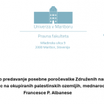 Logotipi Zavoda PIP in Pravne fakultete Univerze v Mariboru z naslovom predavanja