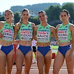 Ajda Kaučič skupaj z reprezentančnimi kolegicami pa je v štafeti 4x400 m dosegla izjemen uspeh – dekleta so izboljšala kar 30 let star državni rekord za kategorijo mlajših članic Foto: Lukasz Szelag/ Sprintshot Team