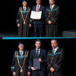 Na slavnostni promociji doktorjev znanosti sta bila promovirana tudi dva doktorja znanosti s Pravne fakultete Univerze v Mariboru in sicer dr. Jure Jakšić in dr. Kristjan Zahrastnik.