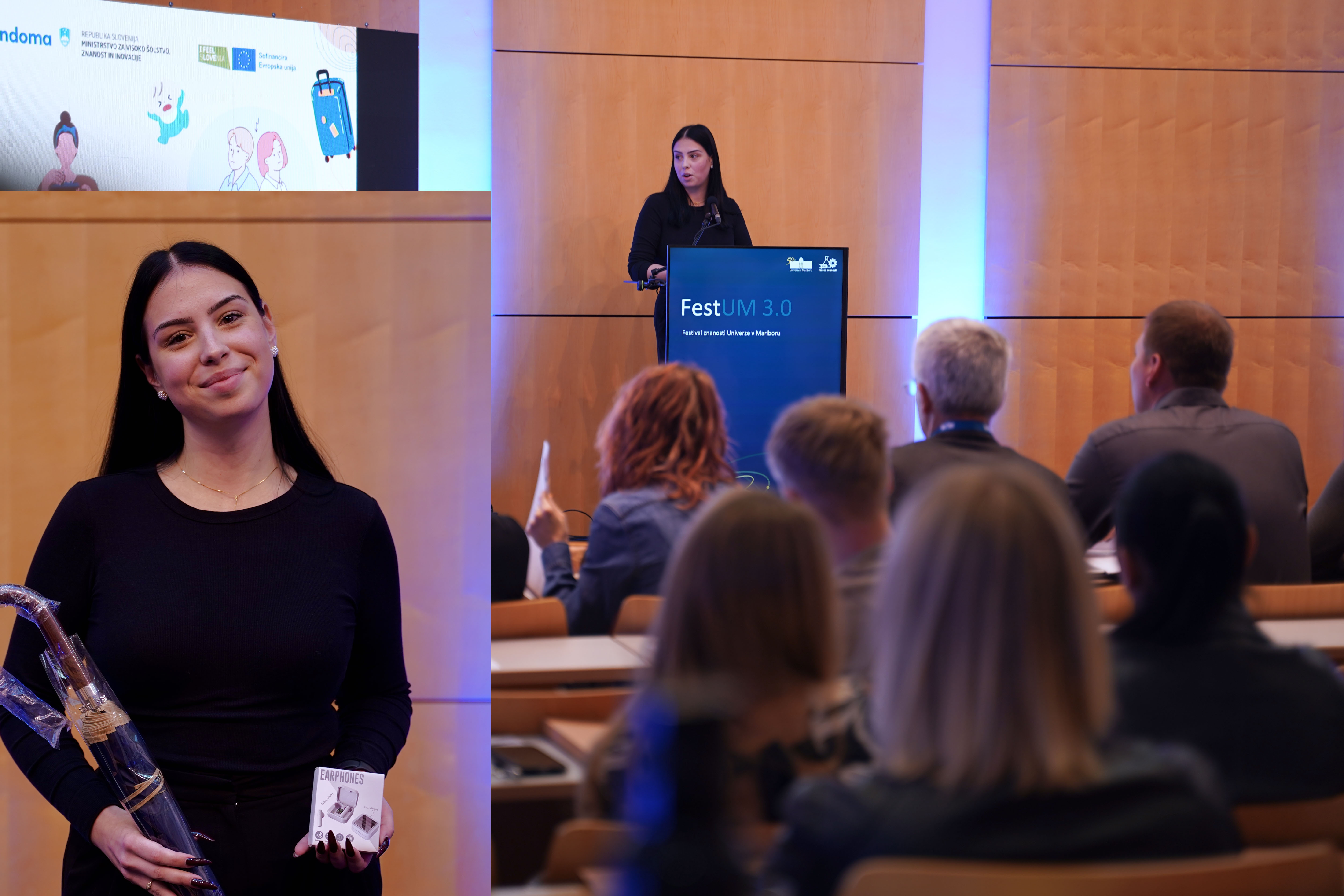 Na dogodku je nastopala članica raziskovalne skupine »Pravna problematika (so)bivanja v večstanovanjskih hišah – CoHabLex« Nadja Belšak Na dogodku je nastopala članica raziskovalne skupine »Pravna problematika (so)bivanja v večstanovanjskih hišah – CoHabLex« Nadja Belšak