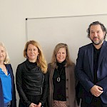 Alexandre HARDY, notar in predsednik zveze mladih notarjev v Franciji s sodelavko ter prof. dr. Vesna Rijavec in prof. dr. Tjaša Ivanc s Pravne fakultete Univerze v Mariboru