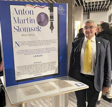 Izr. prof. dr. Borut Holcman na otvortivi razstave