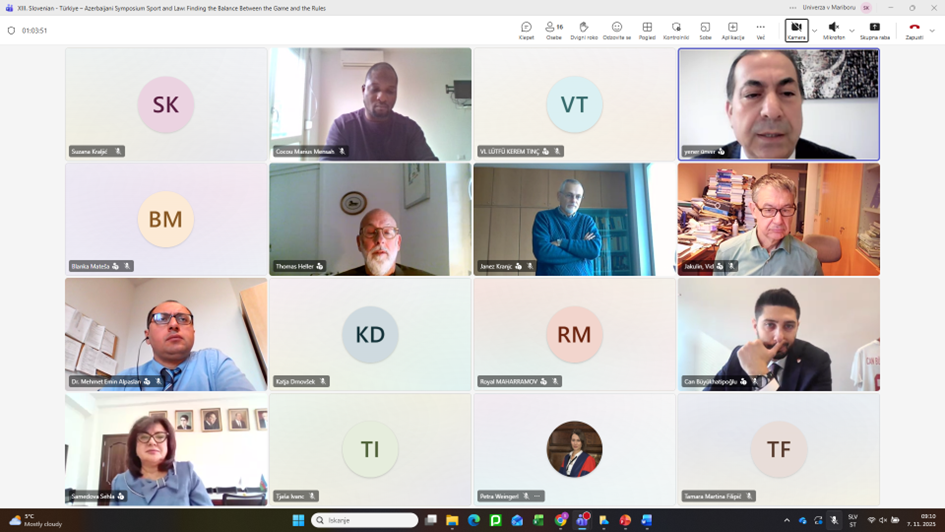 Posnetek zaslona MS Teamsov