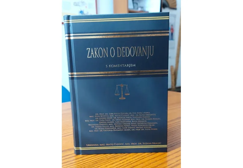 Fotografija knjige Zakon o dedovanju s komentarjem