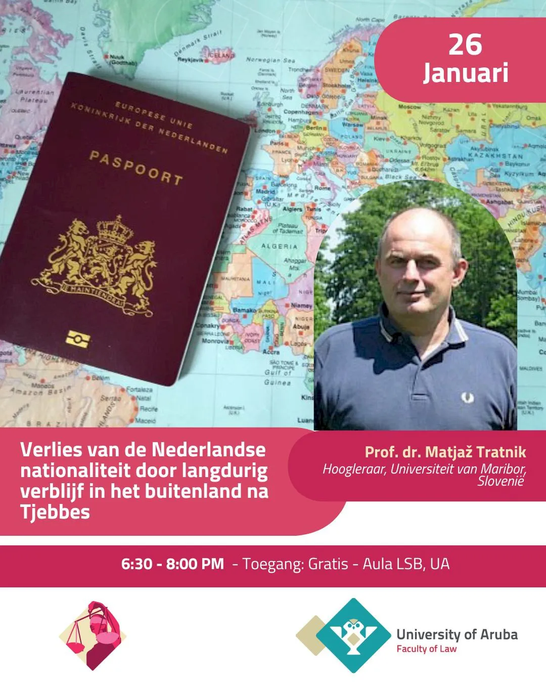 Prof. dr. Matjaž Tratnik predaval na Pravni fakulteti Univerze v Arubi Prof. dr. Matjaž Tratnik predaval na Pravni fakulteti Univerze v Arubi