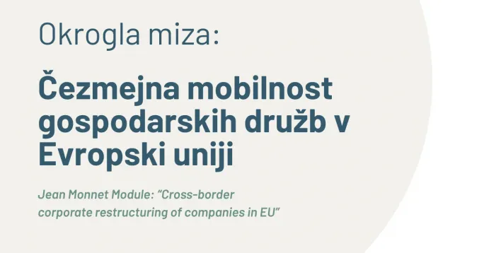 Okrogla miza v okviru Jean Monnet Modula Okrogla miza v okviru Jean Monnet Modula