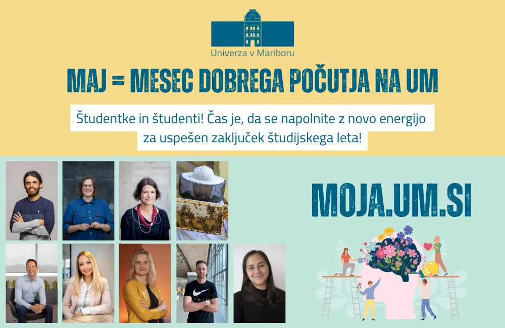 Infografika Maj=mesec dobrega počutja na UM Infografika Maj=mesec dobrega počutja na UM