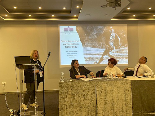 Predavanje prof. dr. Suzane Kraljić z naslovom “Grooming u sportu: pravni izazovi u zaštiti djece”