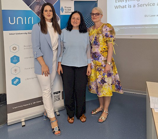 Prof. Hojnik and Students at the International Summer School of European Law at the Faculty of Law in Rijeka Prof. Hojnik and Students at the International Summer School of European Law at the Faculty of Law in Rijeka
