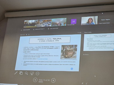 Guest Lecture by Prof. Dr. Maja Brkan, Judge and Advocate General at the General Court of the EU Guest Lecture by Prof. Dr. Maja Brkan, Judge and Advocate General at the General Court of the EU