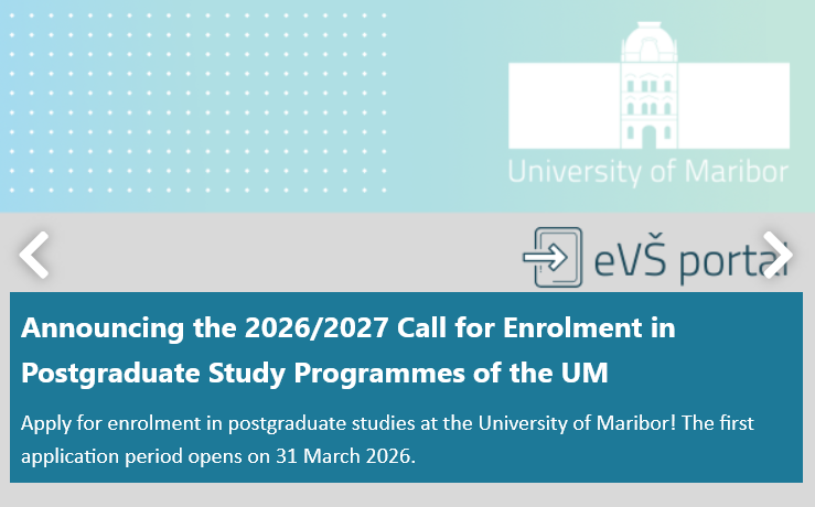 Announcing the 2026/2027 Call for Enrolment in Postgraduate Study Programmes of the UM Announcing the 2026/2027 Call for Enrolment in Postgraduate Study Programmes of the UM