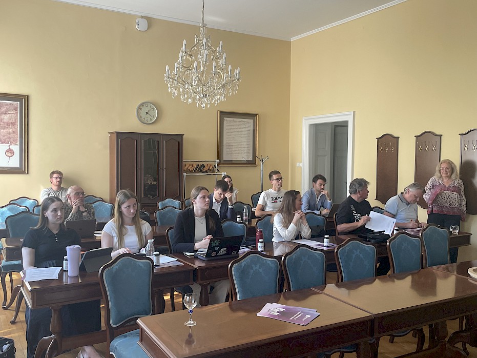 Slika: Predstavitev projektnih rezultatov v prostorih PF UM