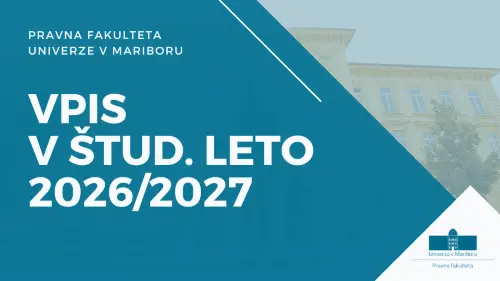 Plakat o vpisu v študijsko leto 2026/2027